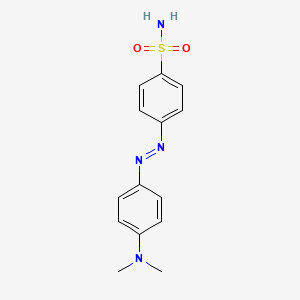 molecular formula C14H16N4O2S B1618039 Benzenesulfonamide, p-((p-(dimethylamino)phenyl)azo)- CAS No. 2435-64-5