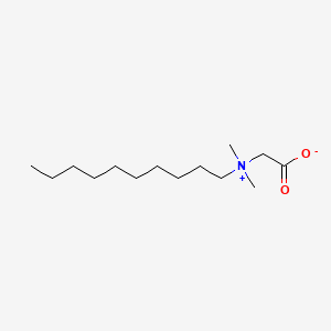 molecular formula C14H29NO2 B1618042 1-Decanaminium, N-(carboxymethyl)-N,N-dimethyl-, inner salt CAS No. 2644-45-3