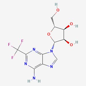 molecular formula C11H12F3N5O4 B1618114 2-Trifluoromethyl-adenosine CAS No. 4627-40-1
