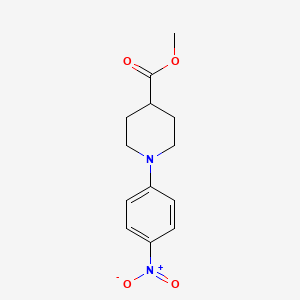 molecular formula C13H16N2O4 B1618116 Methyl 1-(4-nitrophenyl)piperidine-4-carboxylate CAS No. 7595-60-0