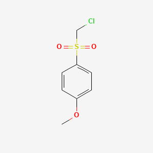 molecular formula C8H9ClO3S B1618118 Anisole, p-[(chloromethyl)sulfonyl]- CAS No. 7205-96-1