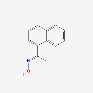 molecular formula C12H11NO B1618120 Ethanone, 1-(1-naphthalenyl)-, oxime CAS No. 1956-40-7