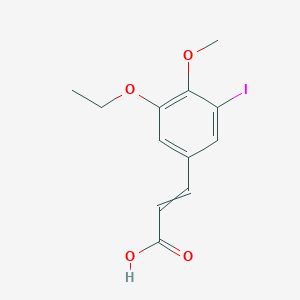 (2e)-3-(3-Ethoxy-5-iodo-4-methoxyphenyl)acrylic acid