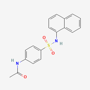 molecular formula C18H16N2O3S B1618134 N-[4-(naphthalen-1-ylsulfamoyl)phenyl]acetamide CAS No. 56799-96-3