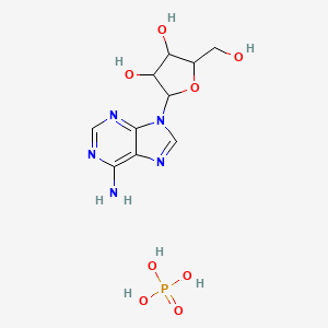 molecular formula C10H16N5O8P B1618135 2-(6-Aminopurin-9-yl)-5-(hydroxymethyl)oxolane-3,4-diol; phosphoric acid CAS No. 82530-89-0