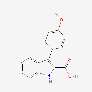 molecular formula C16H13NO3 B1618142 3-(4-methoxyphenyl)-1H-indole-2-carboxylic acid CAS No. 70794-11-5