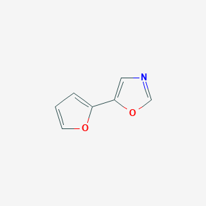 molecular formula C7H5NO2 B1618152 5-(2-Furyl)-1,3-oxazole CAS No. 70380-67-5