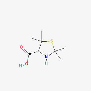 molecular formula C8H15NO2S B1618155 (4R)-2,2,5,5-tetramethyl-1,3-thiazolidine-4-carboxylic acid CAS No. 29041-38-1