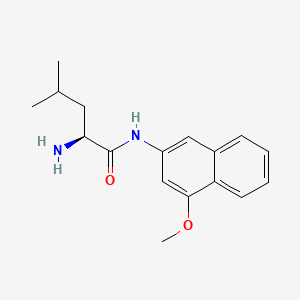 (2S)-2-amino-N-(4-methoxynaphthalen-2-yl)-4-methylpentanamide