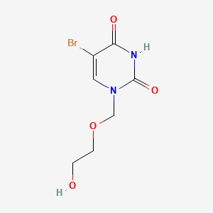 molecular formula C7H9BrN2O4 B1618160 1-(2-Hydroxyethoxy)methyl-5-bromouracil CAS No. 78097-11-7
