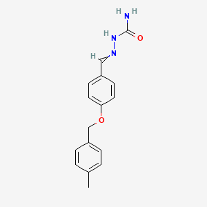 [[4-[(4-Methylphenyl)methoxy]phenyl]methylideneamino]urea