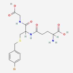 2-Amino-5-[[3-[(4-bromophenyl)methylsulfanyl]-1-(carboxymethylamino)-1-oxopropan-2-yl]amino]-5-oxopentanoic acid