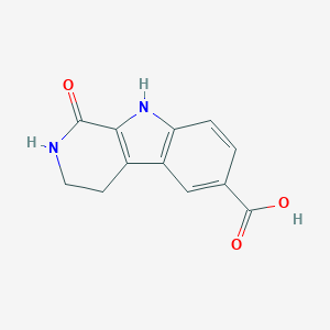 molecular formula C12H10N2O3 B161821 1-Oxo-2,3,4,9-tetrahydro-1H-B-carboline-6-carboxylic acid CAS No. 1751-78-6