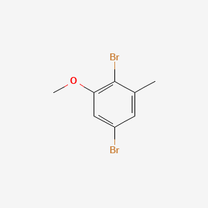 molecular formula C8H8Br2O B1618237 Benzene, 2,5-dibromo-1-methoxy-3-methyl- CAS No. 67990-30-1