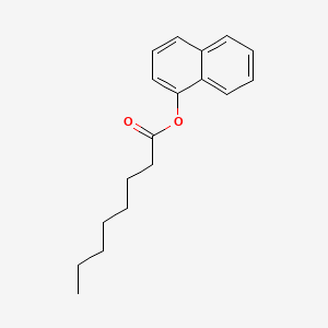molecular formula C18H22O2 B1618247 Octanoic acid, 1-naphthyl ester CAS No. 4483-62-9