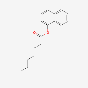 B1618247 Octanoic acid, 1-naphthyl ester CAS No. 4483-62-9