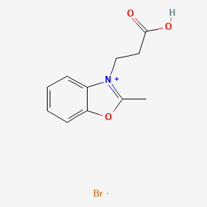 Benzoxazolium, 3-(2-carboxyethyl)-2-methyl-, bromide