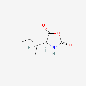 molecular formula C7H11NO3 B1618258 4-(1-Methylpropyl)oxazolidine-2,5-dione CAS No. 5860-63-9
