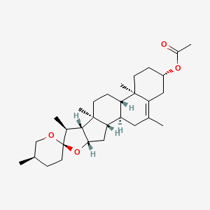 molecular formula C30H46O4 B1618260 (25R)-6-Methylspirost-5-en-3beta-ol acetate CAS No. 6877-73-2