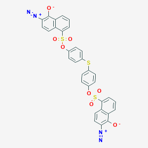 molecular formula C32H18N4O8S3 B1618262 1-Naphthalenesulfonic acid, 6-diazo-5,6-dihydro-5-oxo-, thiodi-4,1-phenylene ester CAS No. 68901-24-6