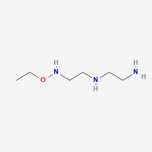 molecular formula C6H17N3O B1618263 1,2-Ethanediamine, N-(2-aminoethyl)-, ethoxylated propoxylated CAS No. 68910-19-0
