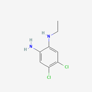 molecular formula C8H10Cl2N2 B1618271 1,2-Benzenediamine, 4,5-dichloro-N-ethyl- CAS No. 63134-16-7