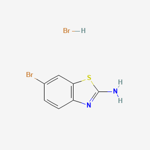 molecular formula C7H6Br2N2S B1618273 2-Benzothiazolamine, 6-bromo-, monohydrobromide CAS No. 63450-94-2