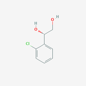 molecular formula C8H9ClO2 B161828 (1S)-1-(2-氯苯基)乙烷-1,2-二醇 CAS No. 133082-13-0