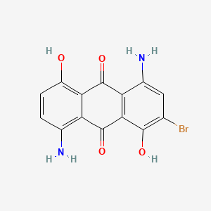 molecular formula C14H9BrN2O4 B1618282 9,10-Anthracenedione, 4,8-diamino-2-bromo-1,5-dihydroxy- CAS No. 27312-18-1