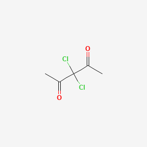 molecular formula C5H6Cl2O2 B1618285 3,3-Dichloropentane-2,4-dione CAS No. 33657-50-0