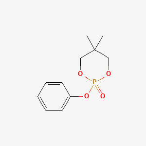 molecular formula C11H15O4P B1618314 1,3,2-Dioxaphosphorinane, 5,5-dimethyl-2-phenoxy-, 2-oxide CAS No. 884-89-9
