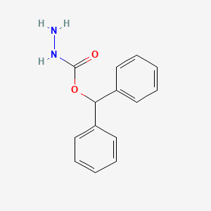 molecular formula C14H14N2O2 B1618320 Hydrazinecarboxylic acid, diphenylmethyl ester CAS No. 3403-23-4