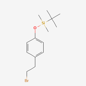 molecular formula C14H23BrOSi B1618348 [4-(2-溴乙基)苯氧基](叔丁基)二甲基硅烷 CAS No. 620600-61-5