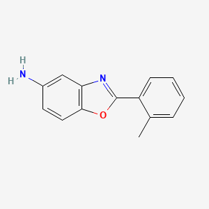 molecular formula C14H12N2O B1618351 2-o-Tolyl-benzooxazol-5-ylamine CAS No. 293737-82-3