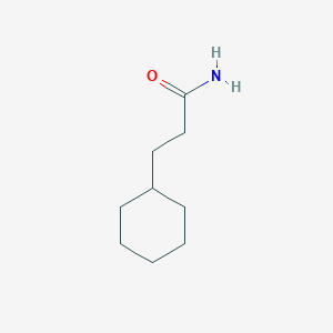 molecular formula C9H17NO B1618364 3-Cyclohexylpropanamide CAS No. 4361-29-9