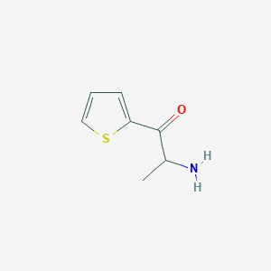 molecular formula C7H9NOS B1618376 2-Amino-1-(thiophen-2-yl)propan-1-one CAS No. 7057-00-3