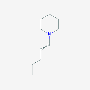 molecular formula C10H19N B1618378 1-(Pent-1-en-1-yl)piperidine CAS No. 49845-25-2