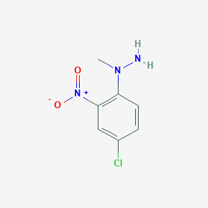 molecular formula C7H8ClN3O2 B1618383 1-(4-Chloro-2-nitrophenyl)-1-methylhydrazine CAS No. 53246-60-9