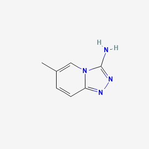 molecular formula C7H8N4 B1618386 6-Methyl-[1,2,4]triazolo[4,3-a]pyridin-3-amine CAS No. 5528-60-9