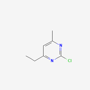 molecular formula C7H9ClN2 B1618388 2-Chloro-4-ethyl-6-methylpyrimidine CAS No. 61233-53-2