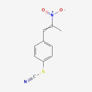 molecular formula C10H8N2O2S B1618390 4-(2-Nitroprop-1-en-1-yl)phenyl thiocyanate CAS No. 950-00-5
