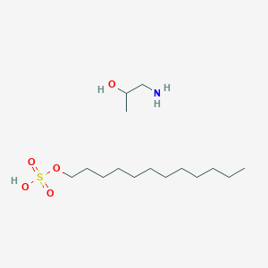 molecular formula C15H35NO5S B1618402 Sulfuric acid, monododecyl ester, compd. with 1-amino-2-propanol (1:1) CAS No. 21142-28-9