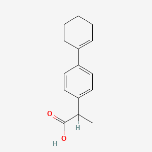 molecular formula C15H18O2 B1618404 Tetriprofen CAS No. 28168-10-7