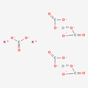 molecular formula C5K2O15Zr2 B1618412 Potassium zirconium carbonate CAS No. 23570-56-1