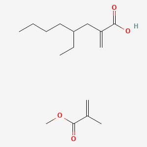 molecular formula C16H28O4 B1618414 2-Propenoic acid, 2-methyl-, methyl ester, polymer with 2-ethylhexyl 2-propenoate CAS No. 25265-15-0