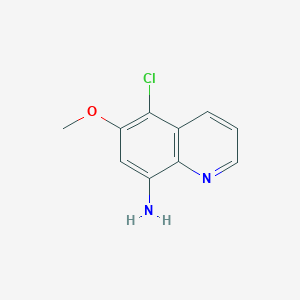 molecular formula C10H9ClN2O B1618442 5-Chloro-6-methoxyquinolin-8-amine CAS No. 5396-19-0