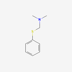 molecular formula C9H13NS B1618449 n,n-Dimethyl-1-(phenylsulfanyl)methanamine CAS No. 43180-39-8