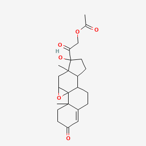 17-Hydroxy-3,20-dioxo-9,11-epoxypregn-4-en-21-yl acetate