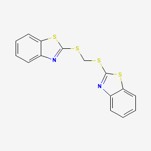molecular formula C15H10N2S4 B1618464 2,2'-(Methylenedithio)bisbenzothiazole CAS No. 6270-36-6