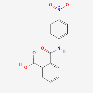 molecular formula C14H10N2O5 B1618465 2-[(4-Nitrophenyl)carbamoyl]benzoic acid CAS No. 6307-10-4